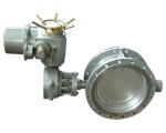 Electric hard seal butterfly valve with flange