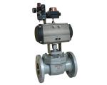 Pneumatic cant jacket type ball valve