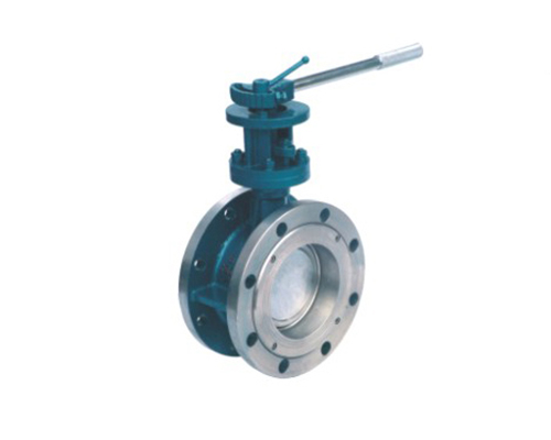 D43H elastic sealing butterfly valve with flange